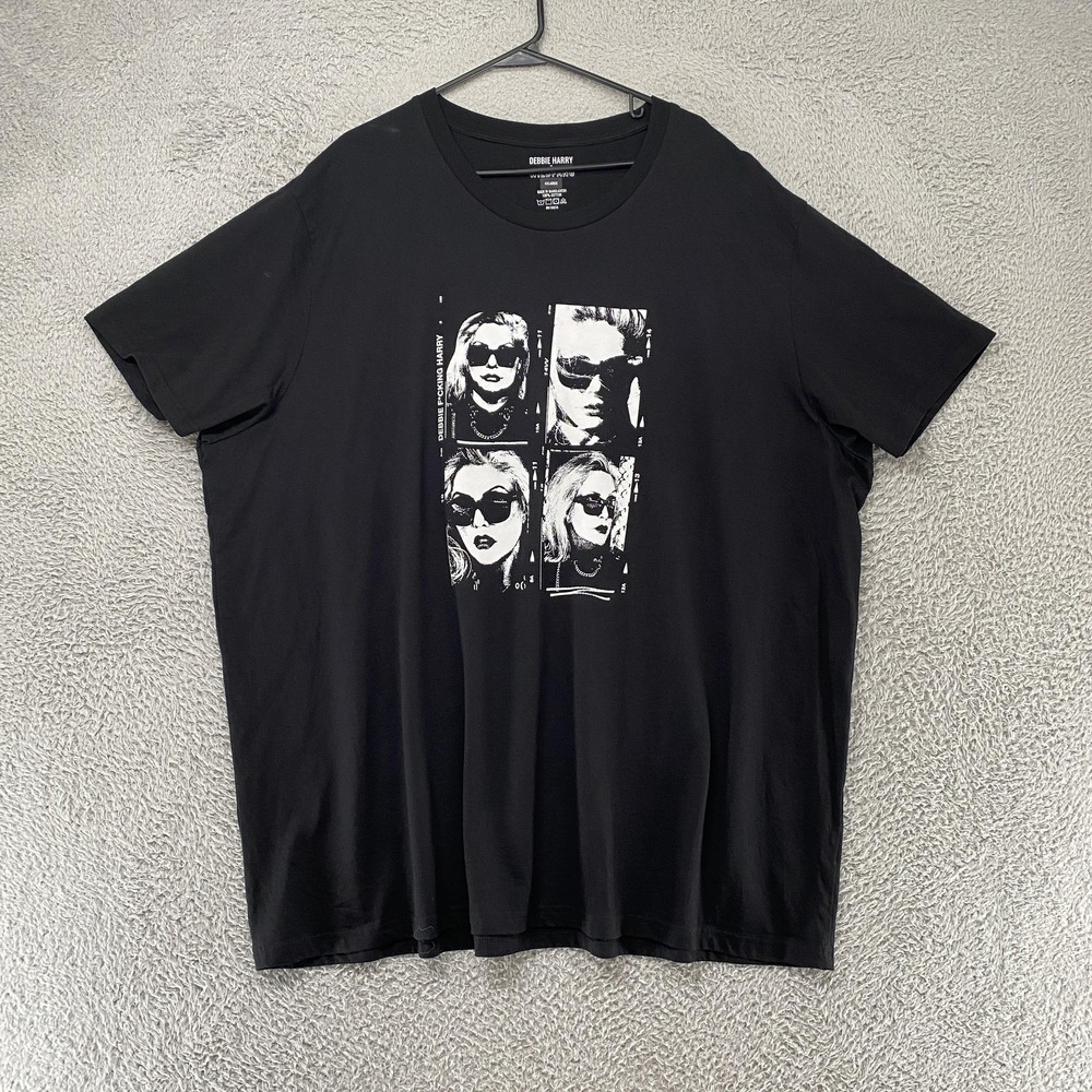 Debbie Harry X Wildfang Shirt Size 4XL Blondie Black Graphic Punk Rock Band Tee